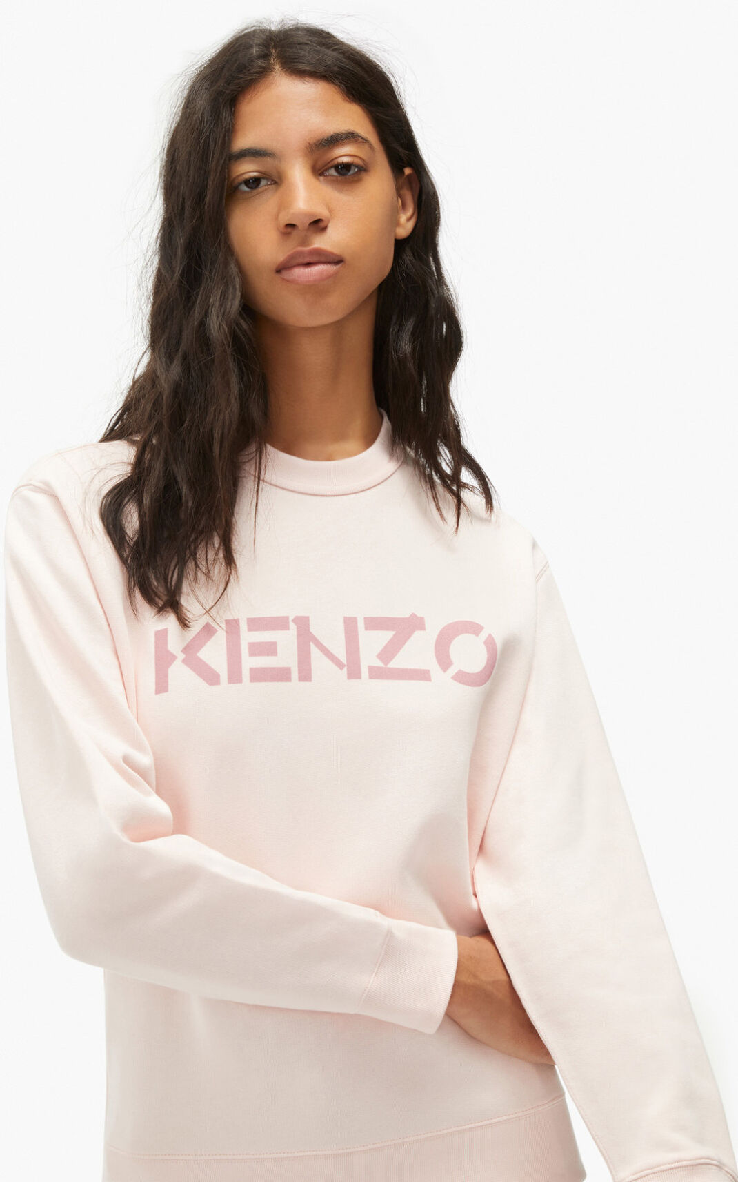 Sweat Kenzo Femme Logo Rose ENFXY-4176